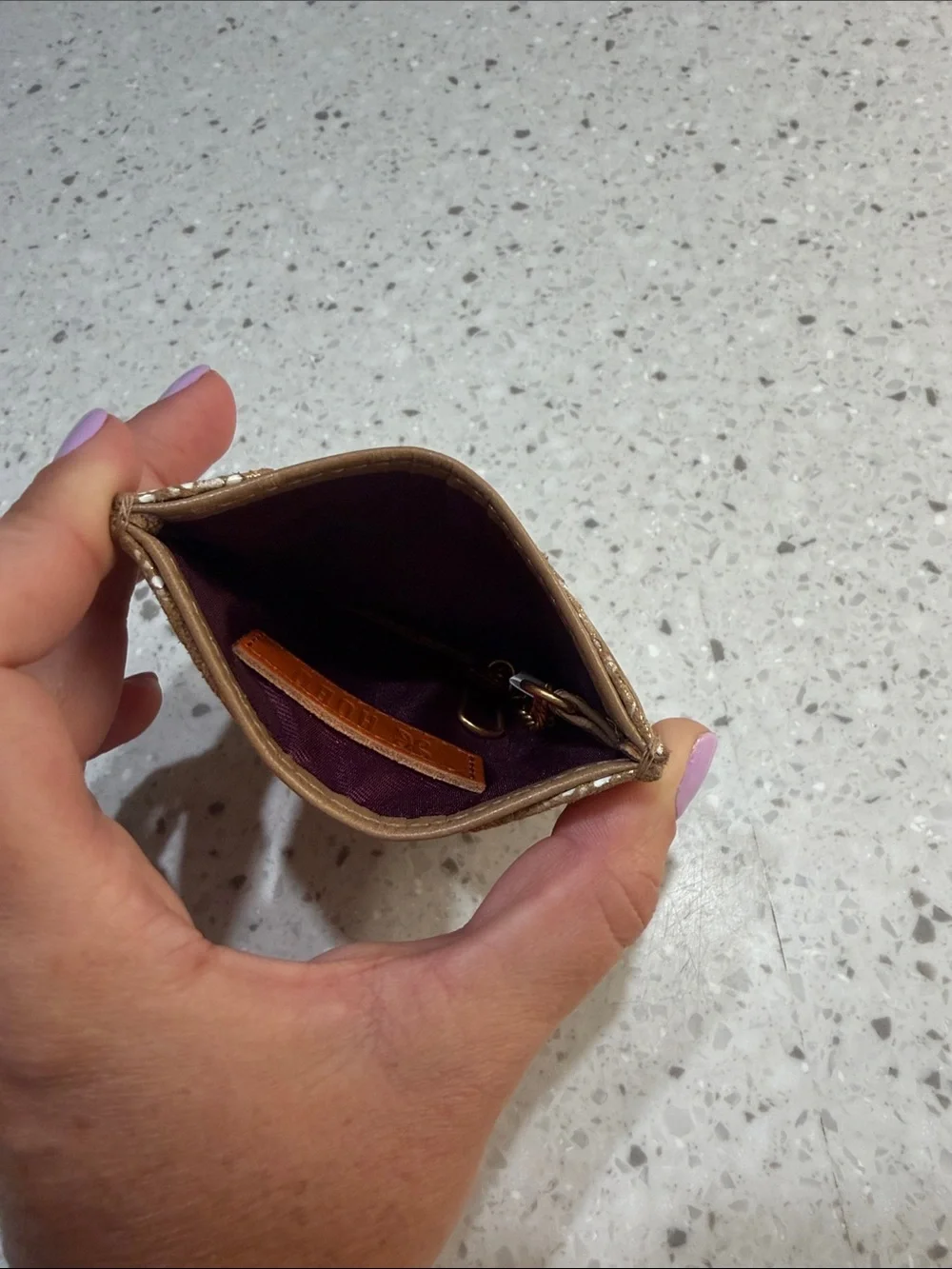 HOBO Max Card Case in Gilded Petals